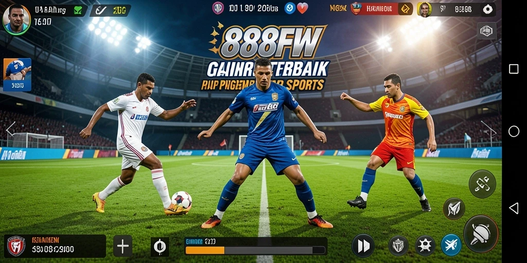 Tampilan gameplay menarik dalam game olahraga 888FW yang penuh aksi.