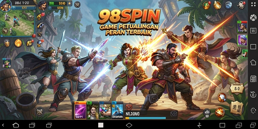 Tampilan gameplay seru di 98SPIN dengan aksi bertempur yang dinamis.