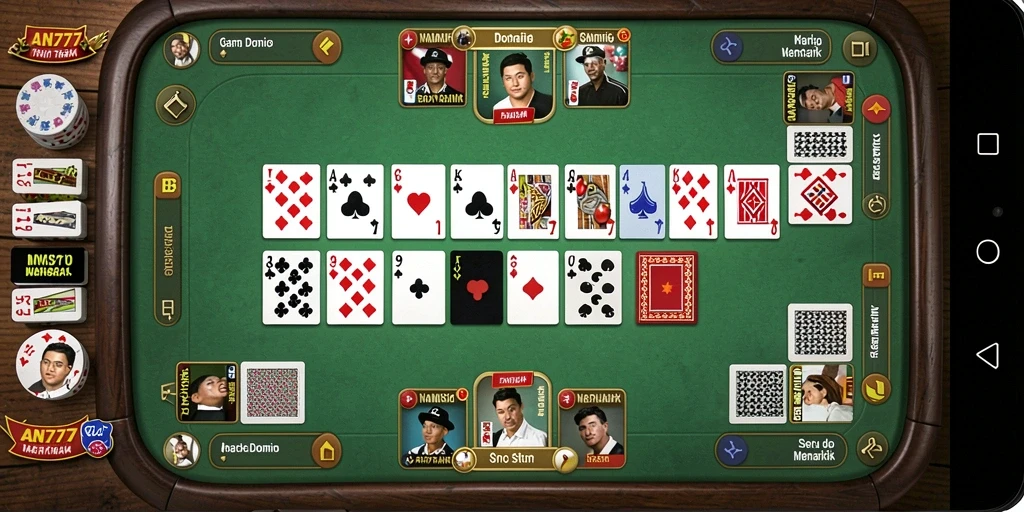Gameplay domino seru dan interaktif di AN777.