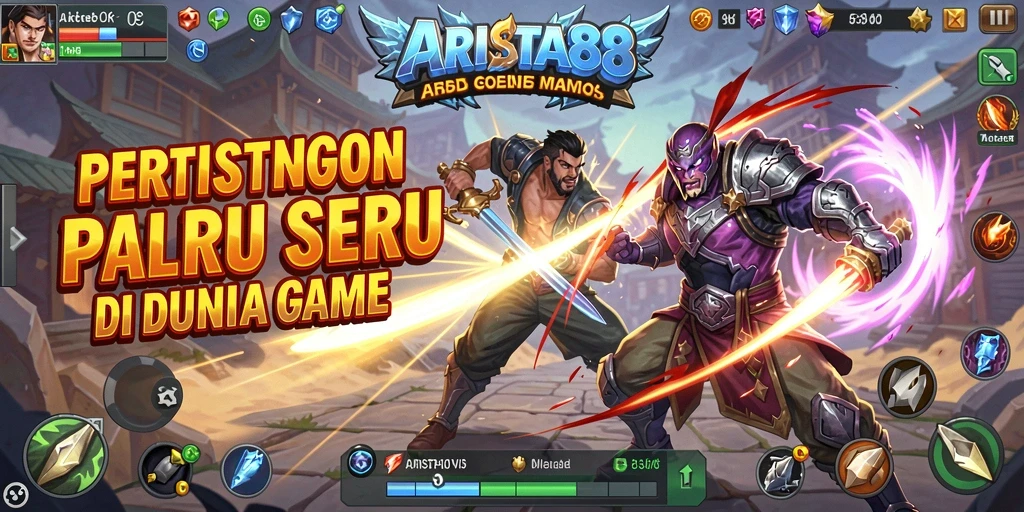 Tampilan gameplay ARISTA88 dengan aksi pertarungan menegangkan.