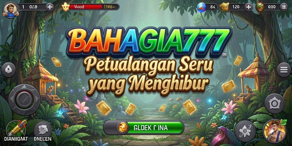 Tampilan menarik dari gameplay petualangan BAHAGIA777.