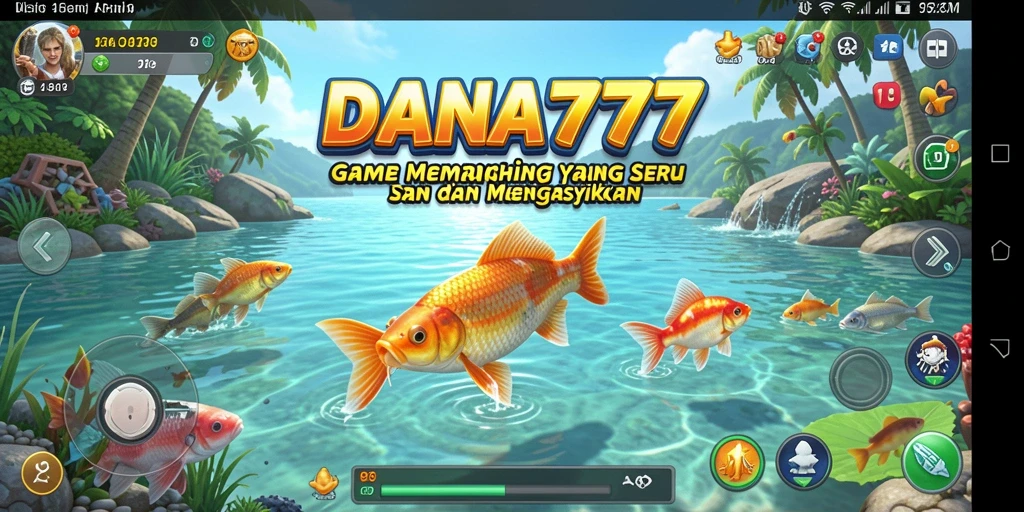 Gameplay DANA777 menampilkan momen memancing yang seru dan mendebarkan.