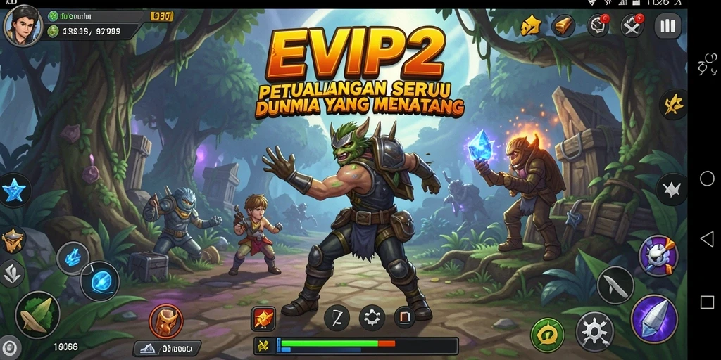 Tampilan gameplay EVIP2 yang menegangkan saat menjelajahi dunia petualangan.