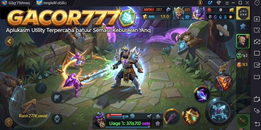 Tampilan antarmuka GACOR777 yang modern dan mudah digunakan.