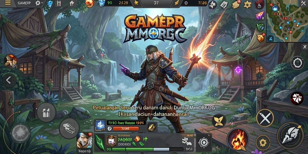 Screenshot gameplay <strong>GAMERP</strong> yang menampilkan pertempuran seru dan grafik menawan.