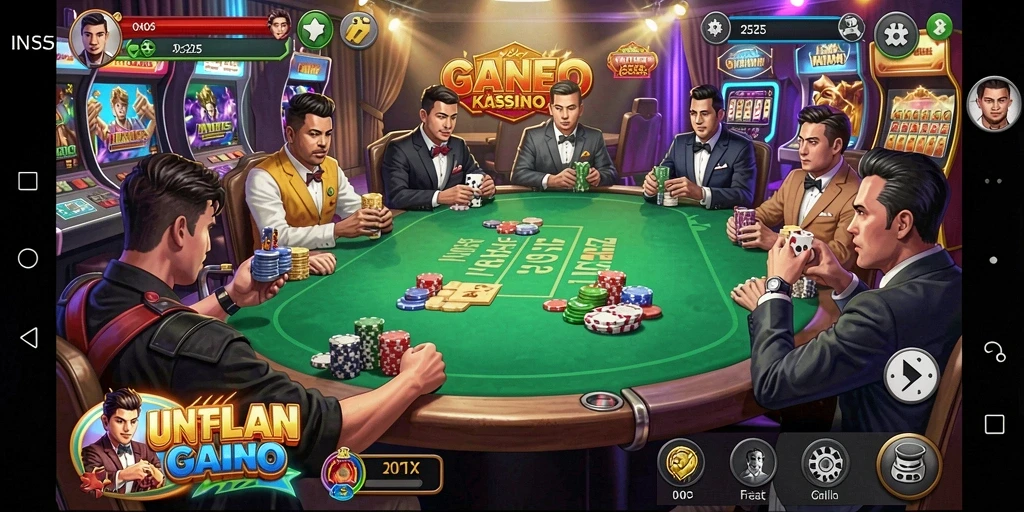 Tampilan menarik dari gameplay Kasino di INS55.