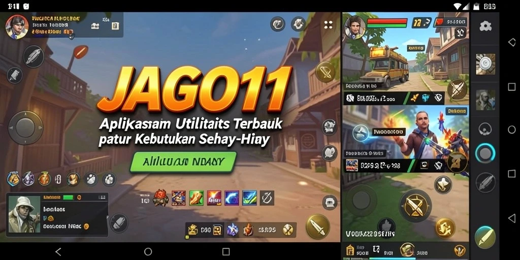 Screenshot utama JAGO11 menampilkan antarmuka pengguna yang intuitif dan fitur-fitur utama.