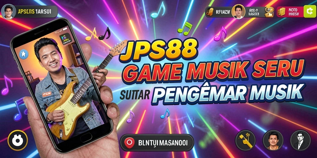 Tampilan utama JPS88 yang menampilkan gameplay musik yang seru.
