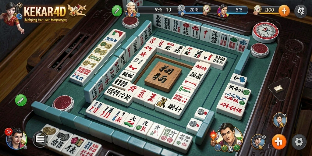 Gameplay menarik dari KEKAR4D yang menyajikan Mahjong.