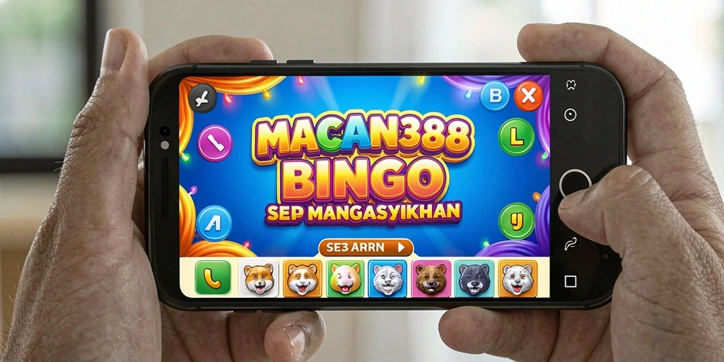 Tampilan gameplay seru dari aplikasi Bingo MACAN388.
