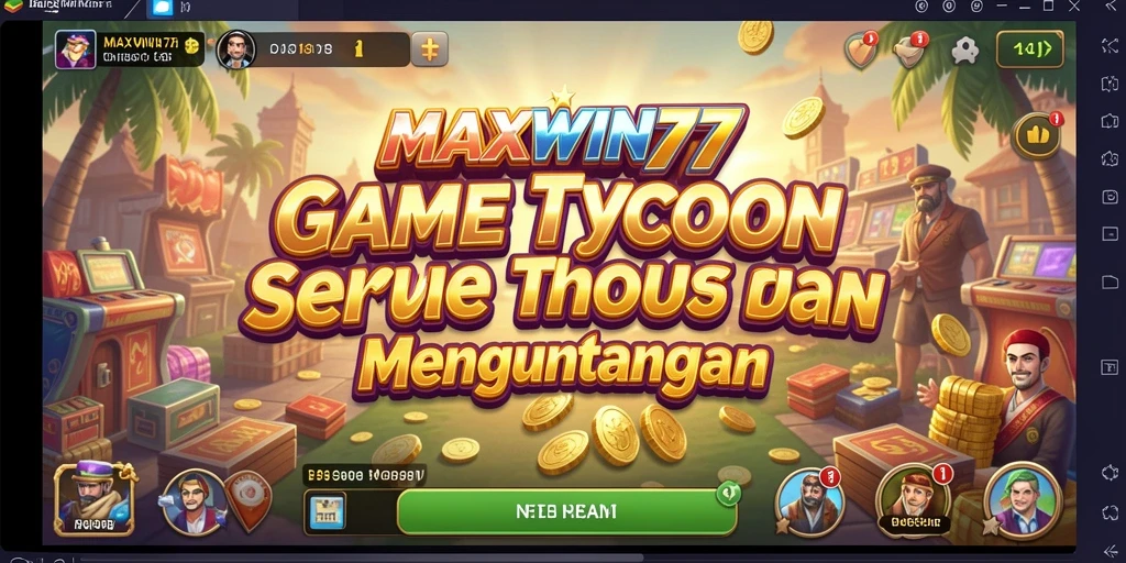 Tangkapan layar gameplay <strong>MAXWIN77</strong> menampilkan aksi seru dalam mengelola usaha.