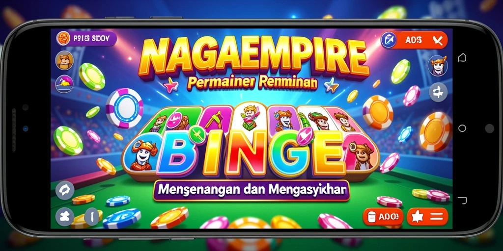 Screenshot gameplay NAGAEMPIRE yang penuh warna dan interaktif.