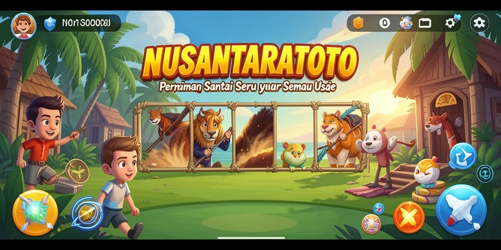 Tampilan menarik dari gameplay NUSANTARATOTO yang seru dan menyenangkan.