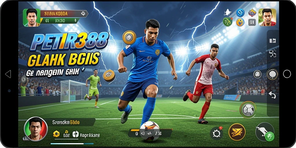 Tampilan gameplay PETIR388 yang menampilkan aksi seru di lapangan.