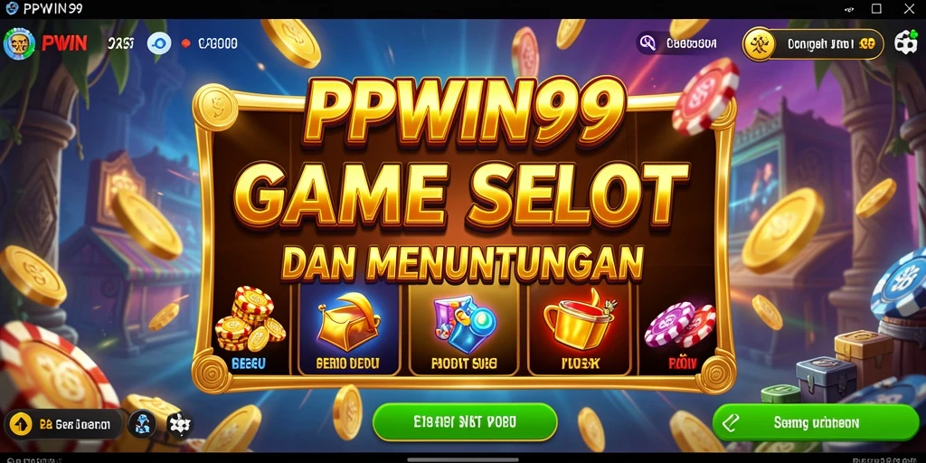 Tampilan gameplay seru PPWIN99 dengan beragam tema slot.