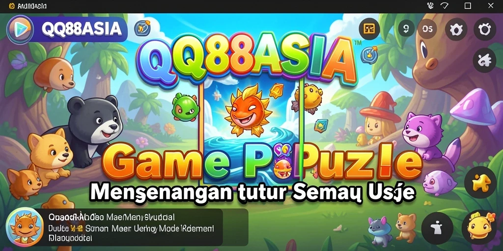 Tampilan gameplay QQ88ASIA yang menantang dan penuh warna.