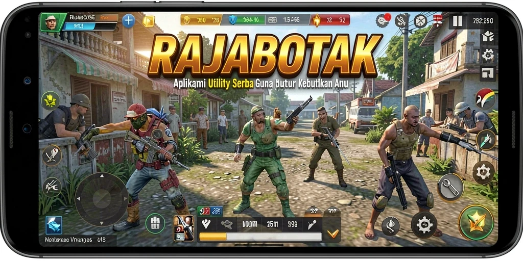 Tampilan antarmuka RAJABOTAK yang intuitif dan bersahabat.