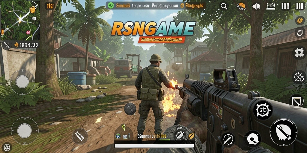 Tampilan gameplay RSNGAME yang mendalam dan realistis.