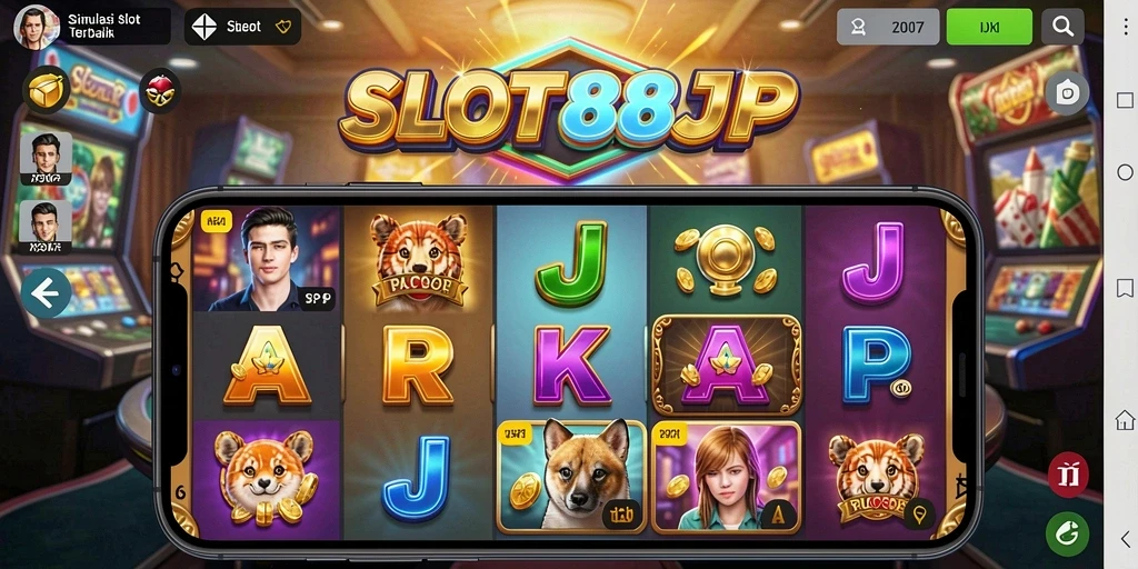 Gambaran mendebarkan dari gameplay SLOT88JP yang realistis.
