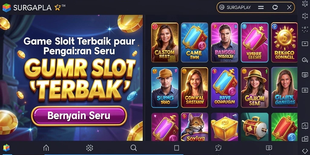 Tampilan menarik dari gameplay SURGAPLAY yang seru dan menantang.