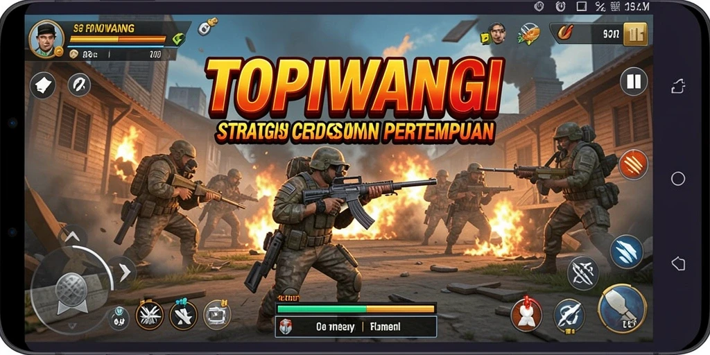 Screenshot gameplay TOPIWANGI menunjukkan aksi seru dalam strategi.