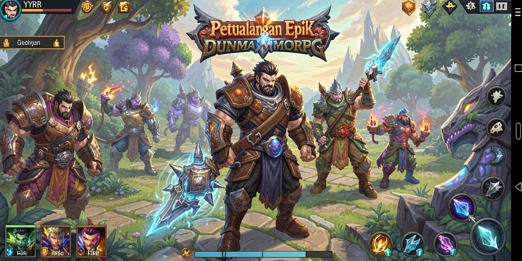 Gameplay menarik dalam dunia RPG epik YYRR.